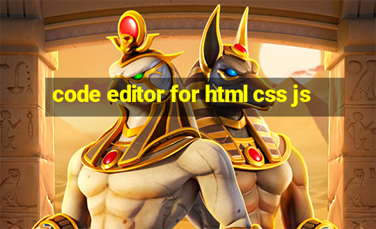 code editor for html css js